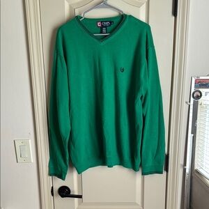 Chaps Men's Green Sweater